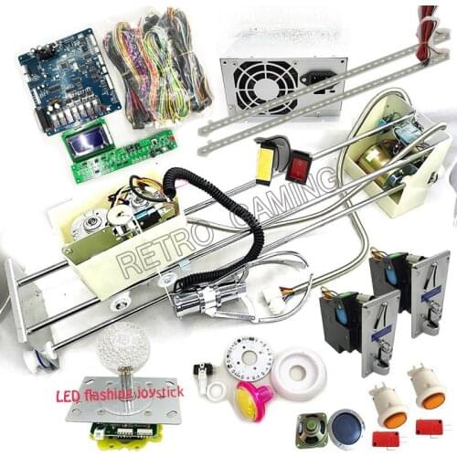Toy crane game machine DIY kit with 710mm gantry claw motherboard LCD display wires crane power supply coin acceptor