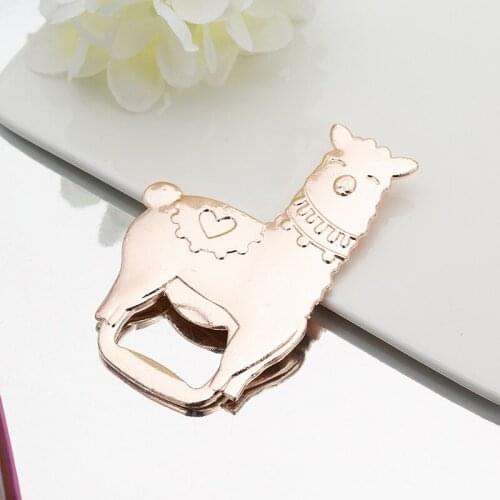 Alpaca Shaped Bottle Opener Tools Zinc Alloy Creative Wedding Gifts For Guests Kitchen Gadgets and Accessories