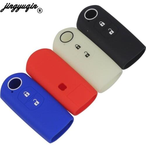Jingyuqin 10pcs/lot For Mazda For Mazda CX-5 CX5 Axela M6 Atenza CX-7 CX-9 MX5 Silicone Smart Key Cover Case Car Styling