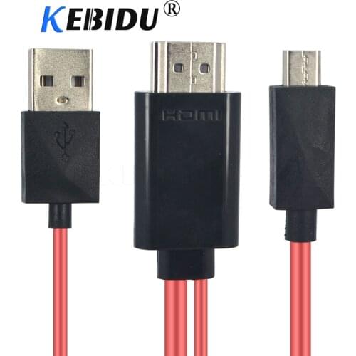 1080P HD Micro USB to HDMI compatible cable HD cable for output audio adapter HDTV 5Pin 11pin Samsung Galaxy S2 S3 S4 S5