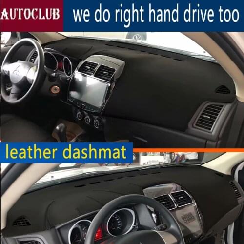 For Mitsubishi Asx RVR Outlander Sport 2010 2011 -2019 Leather Dashmat Dashboard Cover Dash Carpet Custom Car Styling LHD+RHD