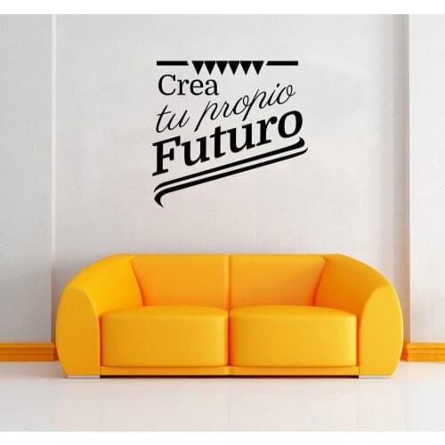 KUCADA creative spanish futuro wall sticker for living room home decal removable wall decor pvc diy WP2609