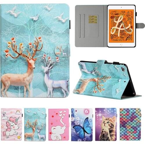 Cute unicorn butterfly elephant case for iPad Mini 1 2 3 4 5 2019 7.9 inch Cover For iPad Mini1 Mini2 Mini3 Mini4 Mini5