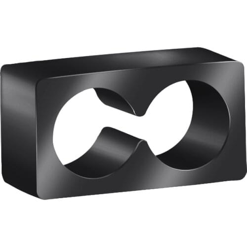 MYLONGINGCHARM 50pcs 6x12mm Blank Stainless Steel Rectangle Beads Engravable Bracelet Beads Shiny Steel balck color