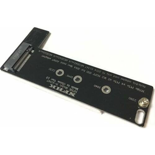 PCI-E x4 x2 M.2 NGFF M-Key NVME AHCI SSD Converter Card Adapter Raiser for 2014 Macbook Mini A1347 MEGEN2 MEGEM2 MEGEQ2 NVME SSD