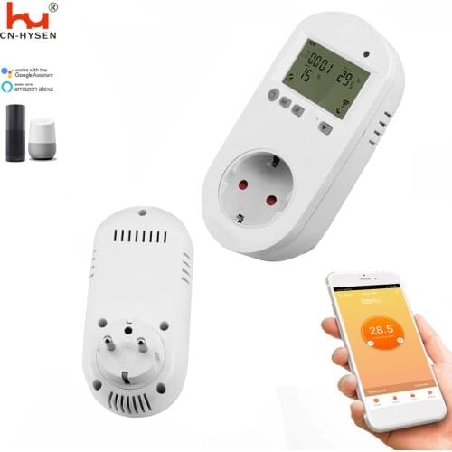Programmable WiFi Thermostat Socket Home Intelligent Temperature Control Socket Thermostat