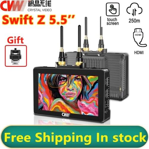 CVW Swift Z Wireless Video Transmission System Kit 5.5″ Touch Screen Monitor Transmitter Receiver HDMI filed monitor