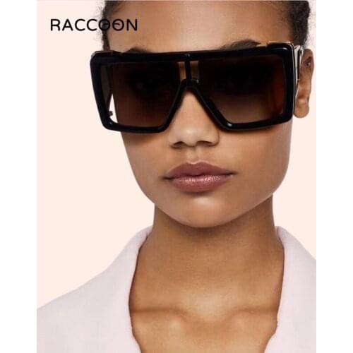 2021 New Fashion Trend Conjoined Sunglasses Women Large Frame Personalized Luxury Brand Designer Sun Glasses Multi Lens Outdoor