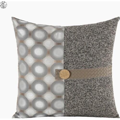 Modern Geometric Pillow Cover Pillowcase Decorative Sofa Seat Cushion Cover Home Decor Grey Throw Waist Pillows Cushions