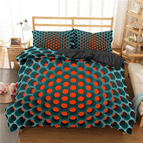 Dot Hole Bedding Set Fashion Funny 3D Print Comforter Luxury Queen King Single Size Duvet Cover Set Home Textile Decor Cool Gift