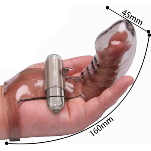 Vibrating Finger Cots Female Masturbation Orgasm Soft Silicone Flirting Sex Toys