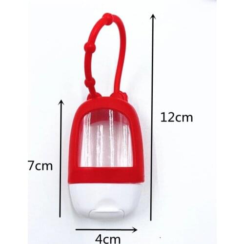 1 Pc 30ml Portable Mini Empty Bottle Traveling Refillable Bottle Silicone Protective Cover Hand Sanitizer Sub Bottle Container