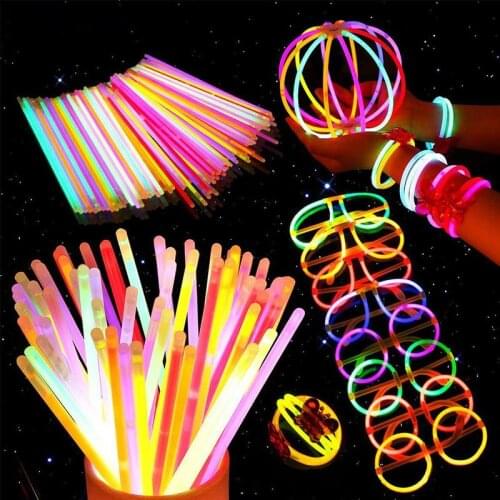 1pc Disposable Fluorescence Light Sticks Colorful Party Light Bars Liquid Glow Stick Bracelet for Wedding Concert Night