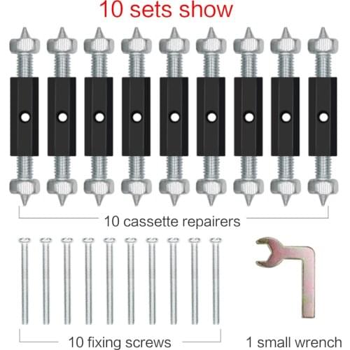 10sets Wall Switch Socket Cassette Repairer Switch Cassette Screw Support Rod for Socket Cassette Repair Electrical Accessories