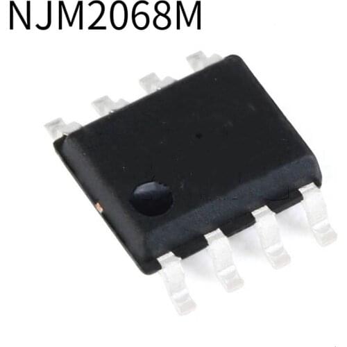 10PCS NJM2068M SOP8 LOW-NOISE DUAL OPERATIONAL AMPLIFIER JRC2068 SMD NJM2068 SOP