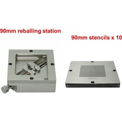 10pcs Universal 90mm Bga Stencils BGA Reballing Station Jig Fixture Holder Repair Rework Tools