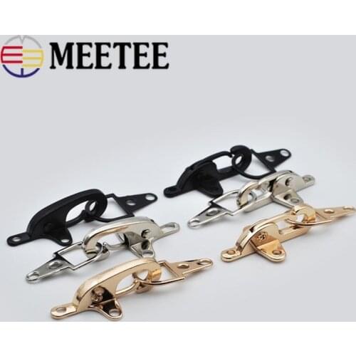 2pcs Meetee 4/5cm Metal Buckle Lobster Clasp Clip Snap Belt Hasp Bag Decor Hasp Button for Coat Down Jacket Sewing Accessories
