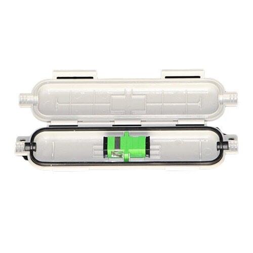SC 20 Pieces APC Fiber Protect Box White/Black Color SC APC SM FTTH Fiber Accessories Fiber Drop Cable Protection Box