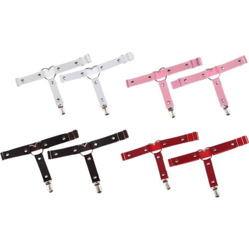 2x Leather Rivet Leg Garter Belt Harness Strap Cosplay Party Suspender Anti-Slip