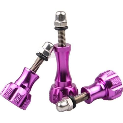 3 Pcs Aluminum Thumb Knob Bolt Nut Screw For GoPro 1 Long And 2 Short Three-piece Knob Mount Cycling Accessories
