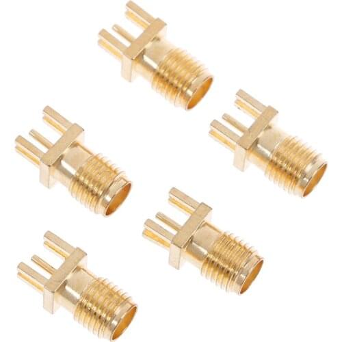 5Pcs/lot PCB Mount SMA Female Plug Bulkhead Straight RF Connector Adapter 1.2MM