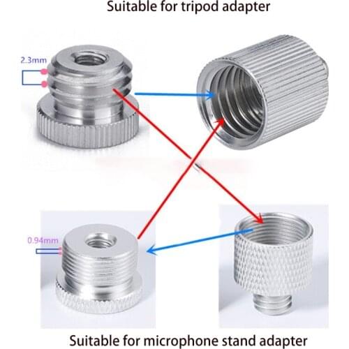 5/8'' to 1/4" Adpater for 1/4 Thread Laser Level & Rangefinder 5/8" Tripod Stand