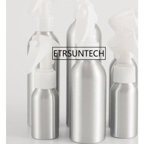 40ml 50ml Aluminium Spray Atomizer Bottle Refillable Empty Bottles White Pump Atomizer For Cosmetic Parfume Bottle F2121