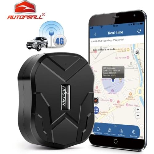 AUTOPMALL Car GPS Tracker 4G TKSTAR TK905 B 10000mAh Voice Monitor Magnetico 4G GPS Tracker Car Waterproof Shake Alarm Free APP
