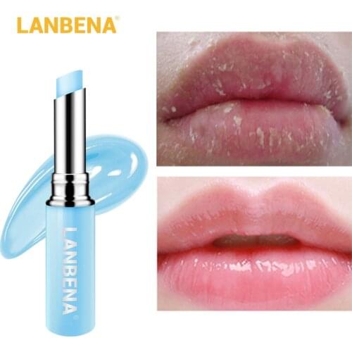 LANBENA Lip Balm Hyaluronic Acid Lasting Nourishing Moisturizing Reduces Lip wrinkles Relieves Dryness Repairs Damaged Lip Care