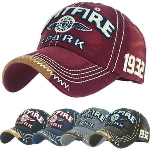 High Quality Brand SPARK Washed Cotton Cap For Men Women Gorras Snapback Caps Baseball Caps Casquette Dad Hat Outdoors Cap