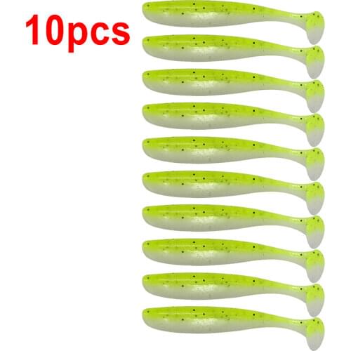 BluBlu 10pcs/Lot Soft Lures Silicone Bait 55 63 70 90mm Goods For Fishing Sea Fishing Pva Swimbait Wobblers Artificial Tackle
