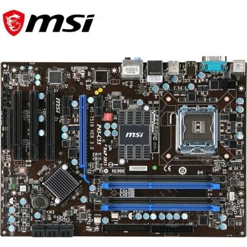 For MSI P43-C53 Motherboard LGA 775 DDR3 16GB For Intel P43 Desktop Mainboard SATA II PCI-E X16 Used