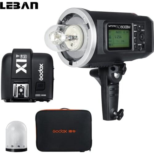 Godox AD600BM 600Ws HSS 1/8000s GN87 Outdoor Flash Light with X1T-N Trigger Transmitter,CB-09 Carry bag for Nikon Camera