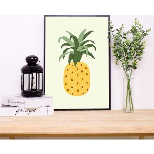 HD Printed pineapple Posters And Prints For Kitchen Poster Wall Decor