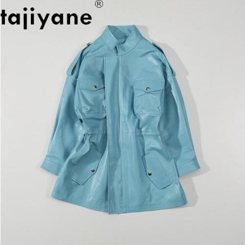 Korean Women 2021 Autumn Clothes Genuine Leather Coats Woman Real Sheepskin Jackets Super Quality Mujer Chaqueta TN2076