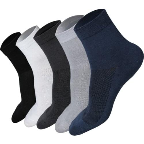Summer Bamboo fiber Men Stockings Summer Ultra-thin Stretch silk Short Stockings Men Fashion casual Work Socks