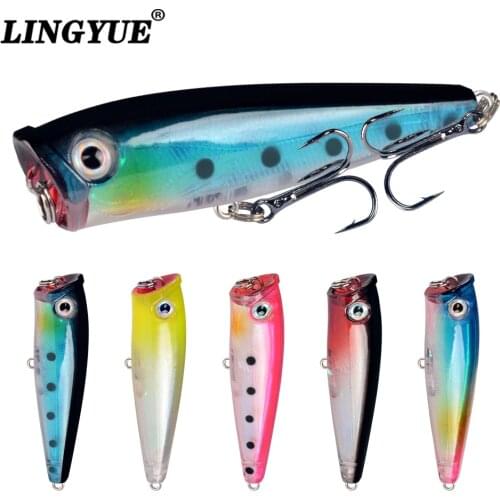 Small Popper Lure Trout Lures Pony Fishing Lure Topwater Bait Finesse Crankbait Wobbler Minnow Isca Poper Pesca 6.5cm/6.5g