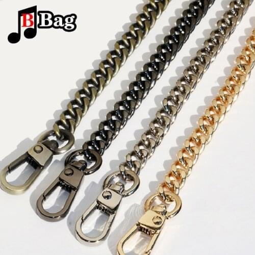 Shape Bag Chain 7mm Metal Replacement Purse Chain Shoulder Crossbody Bag Strap for Cluth Small Handbag Handle DIY Fashion