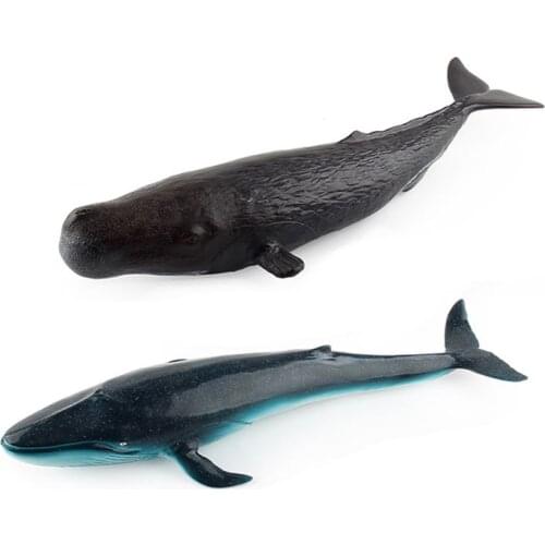 Sea Life Sperm Whale Realistic Hand-Painted Toy Figurine Model Birthday Gifts F3ME