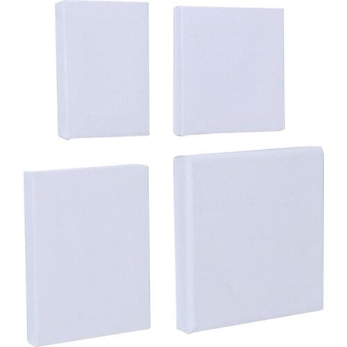 New Blank White Mini Small Stretched Artist Canvas Art Board Acrylic Oil Paint