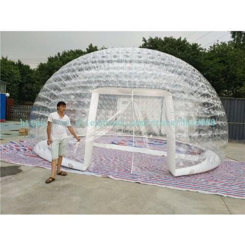 Sale of transparent inflatable closed tents, dome transparent crystal tents, inflatable bubble tents