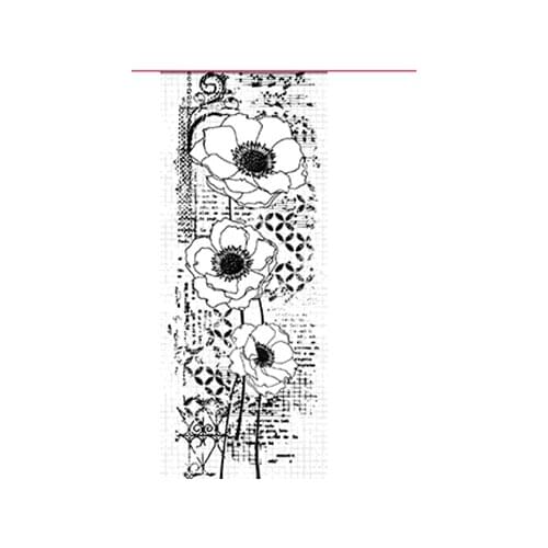 CLEAR STAMP flower background DIY Scrapbook Card album paper craft silicon rubber roller transparent stamps 791
