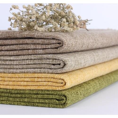 Wide 58" Japanese Old Coarse Canvas Art Plain Cotton Linen Upholstery Sofa Fabric For Table Cloth Chair Cover Diy Material