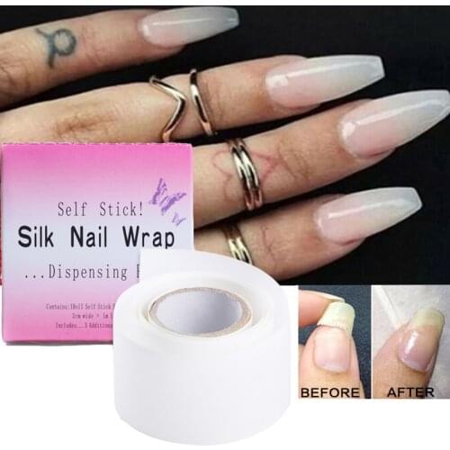 Nail Art Fiber glass Silk Tape Make Crystal Phototherapy Nail Armor Sticker Nails Repair Broken nail extension Nail Tool