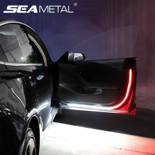 Car Opening Door LED Warning Light Magnetic Sensor Anti-collision Parking Lamp Universal Safety Flash Light for Auto Car Styling