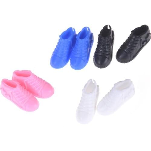 4Pairs Colorful Fashion Sneackers For Doll Mini Toy for Doll Shoes Accessories gift for 29-30cm doll