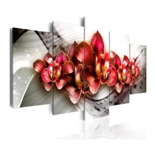 5 Pcs/Set New beautiful flower Wall Art Painting World Map Canvas Printed Painting for Living Room Home Art/PJMT-23