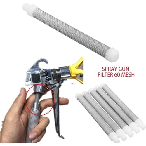 5pcs Replacement Airless Spray Gun Filters Mesh Airless paint Sprayer Parts 60 Mesh Paint Sprayer Machine Accessories
