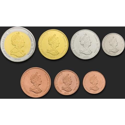 Tristan Da Cunha 7 Coins Full Set 2008 Genuine Original Coins 100% Real Issuing Collection Coins Unc