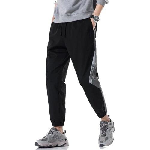 Pants Mens Casual Pants Cotton Male Trousers Man Straight Khaki Ankle-length Male Slim Fit Sweatpants